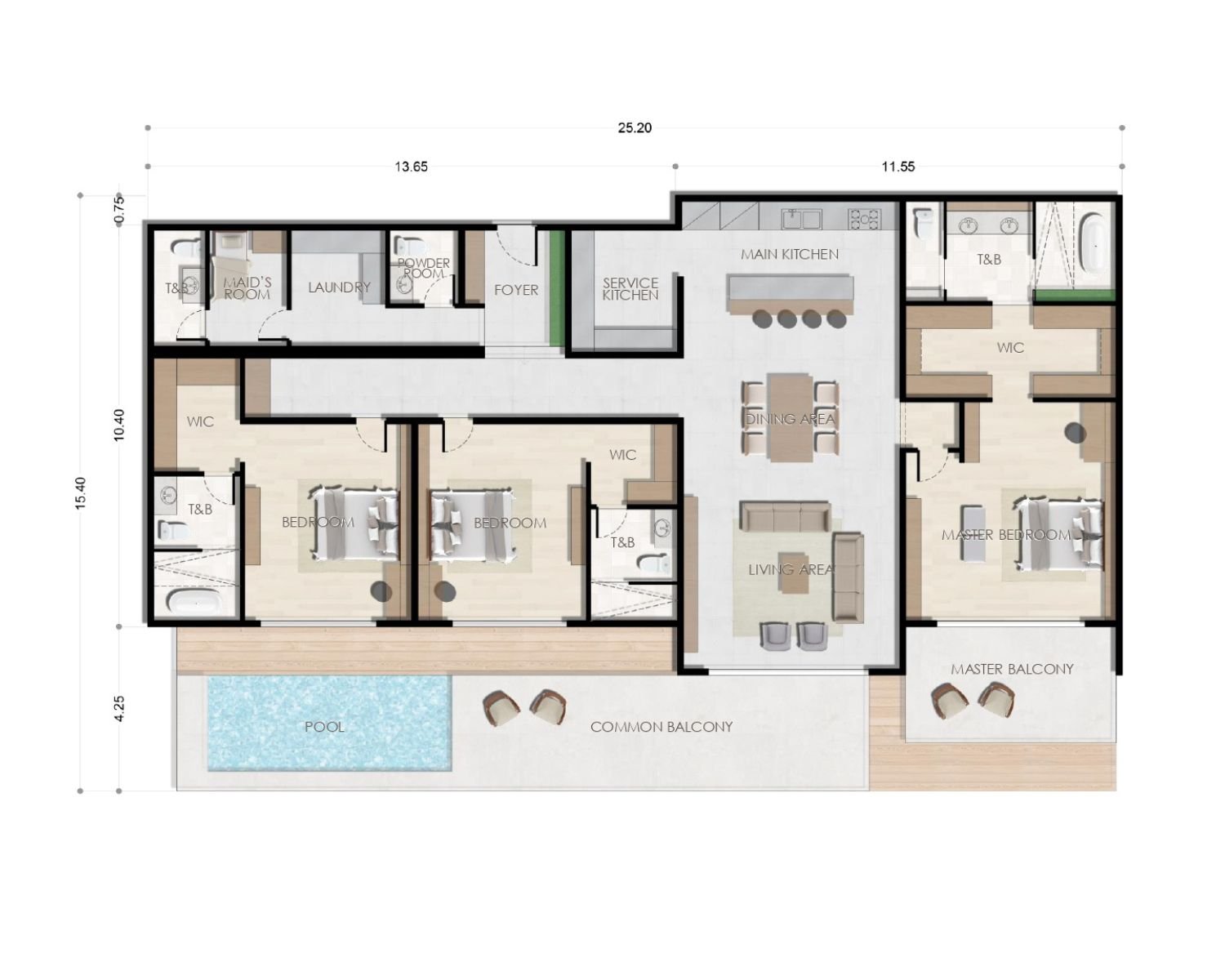 3 Bedroom